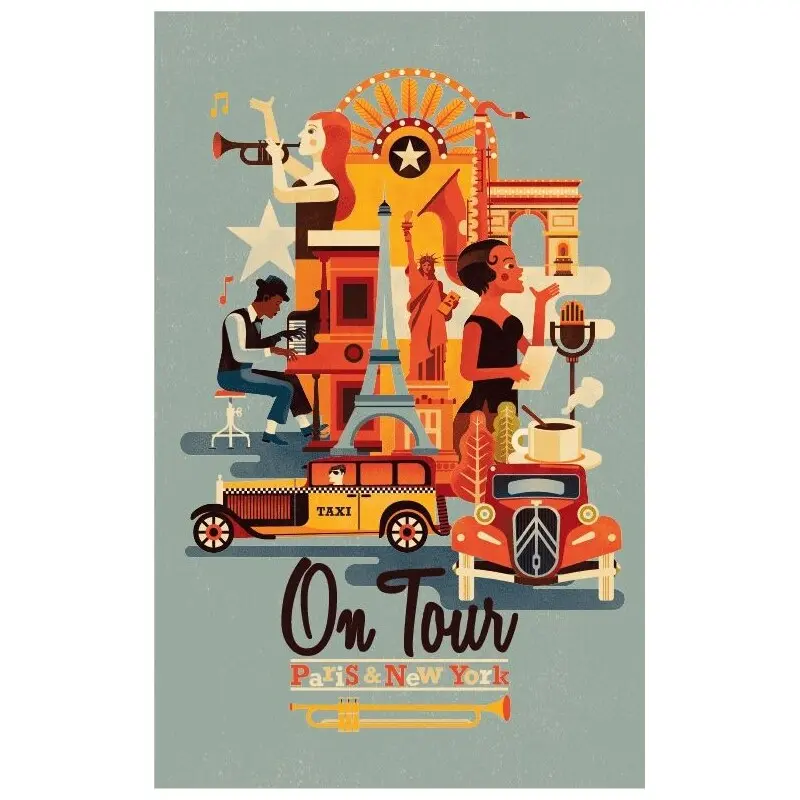 On Tour Paris & New York Brettspill
