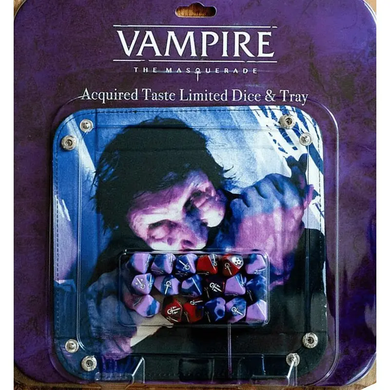 Vampire RPG Acquired Taste Dice & Tray