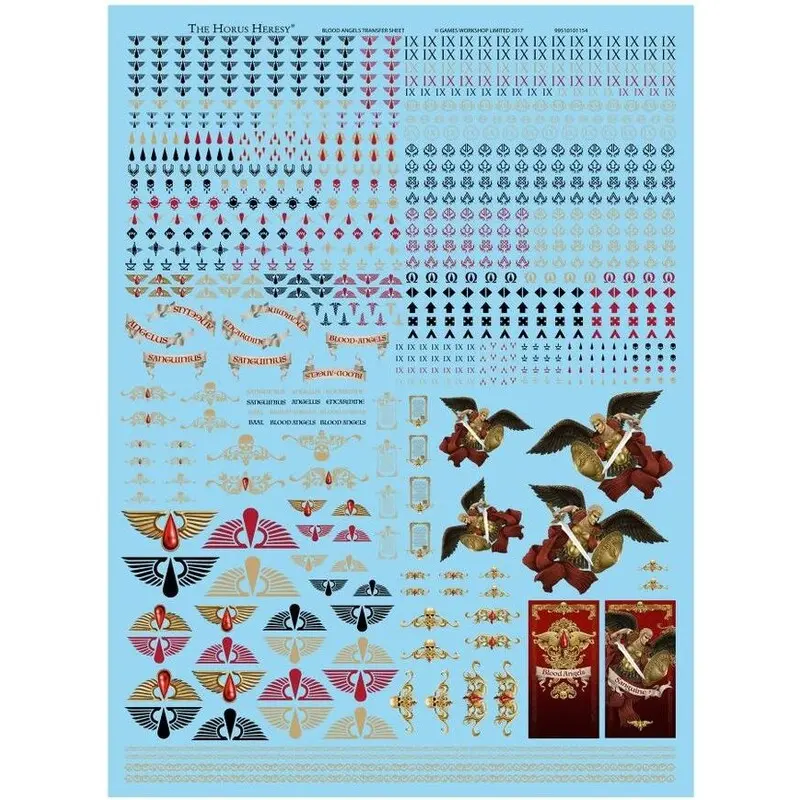 Blood Angels Transfer Sheet