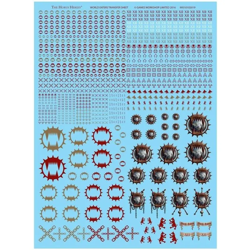 World Eaters Legion Transfer Sheet