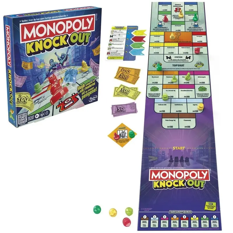 Monopoly Knockout - DANSK