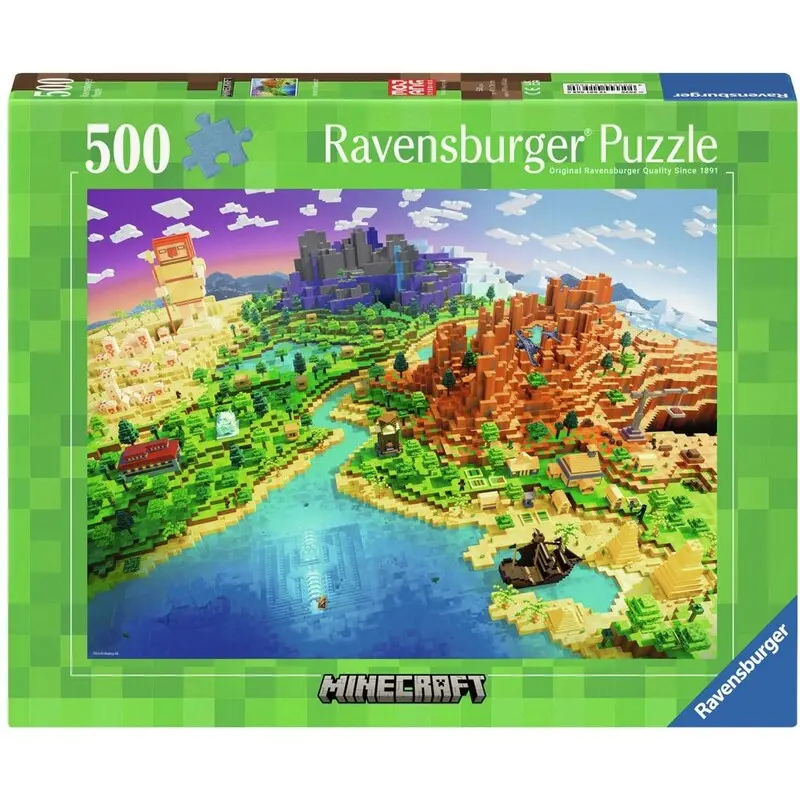 Minecraft 500 biter Puslespill