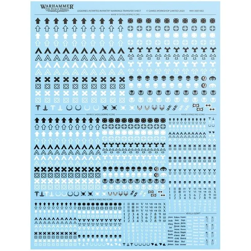 Legiones Infantry Transfer Sheet