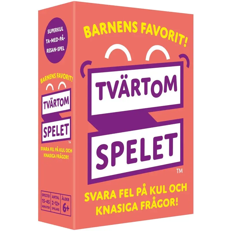Tvärtomspelet Familjens favorit - SVENSK
