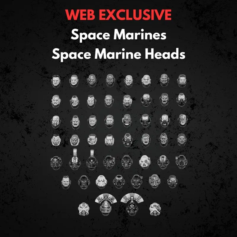 Space Marine Heads