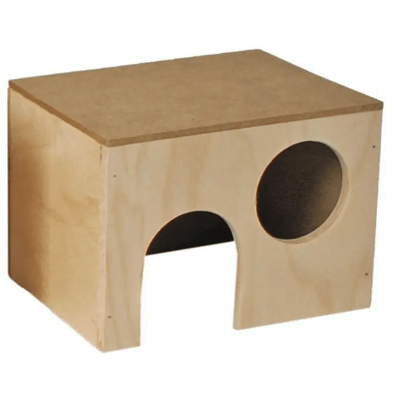 Musehus i tre 13x10x9.5 cm - Gnagerbutikken.no