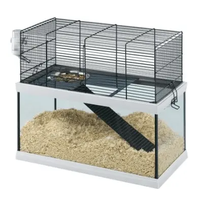 FP Gabry 50 svart/glass 52x27x44cm - Gnagerbutikken.no