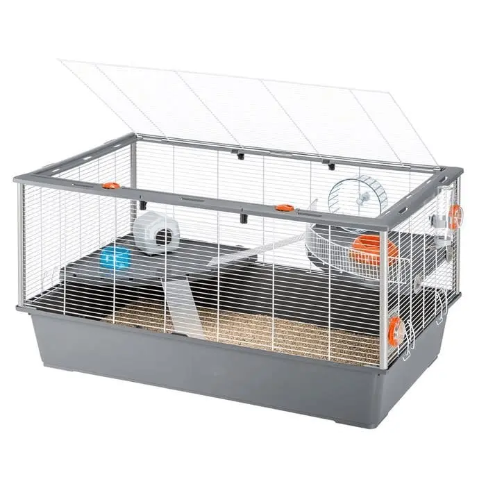 Hamsterbur Ferplast Criceti 100 hvit-grå 95x57x50cm - Gnagerbutikken.no