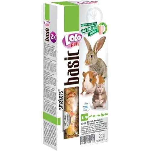 Lolo Pets Smakers Basic Frøstenger Cocktail Snacks til Kanin / Gnager 2 stk - Gnagerbutikken.no