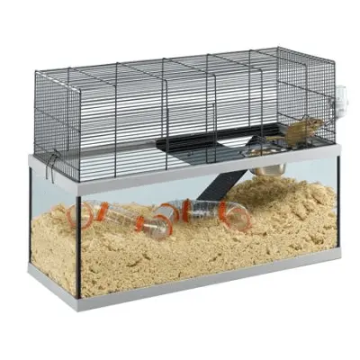 FP Gabry 80 svart/glass 79x30.5x51.4cm - Gnagerbutikken.no