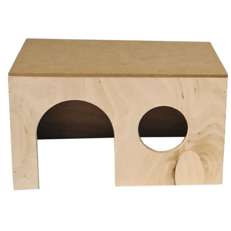 Marsvinhus tre 28x18x15.5cm - Gnagerbutikken.no