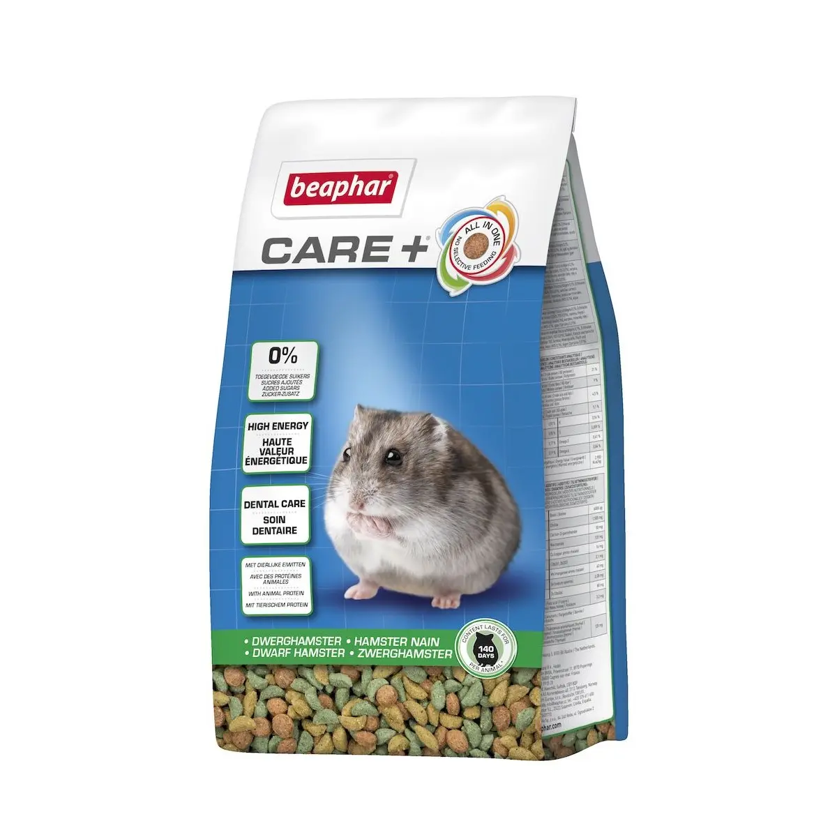 Beaphar Care+Dverghamster mat 500g - Gnagerbutikken.no
