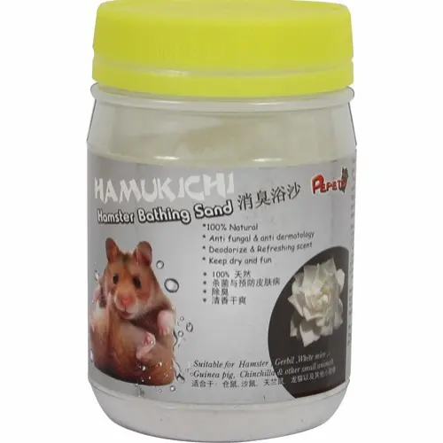 Hamukichi badesand til hamster med Jasmin lukt 400g - Gnagerbutikken.no