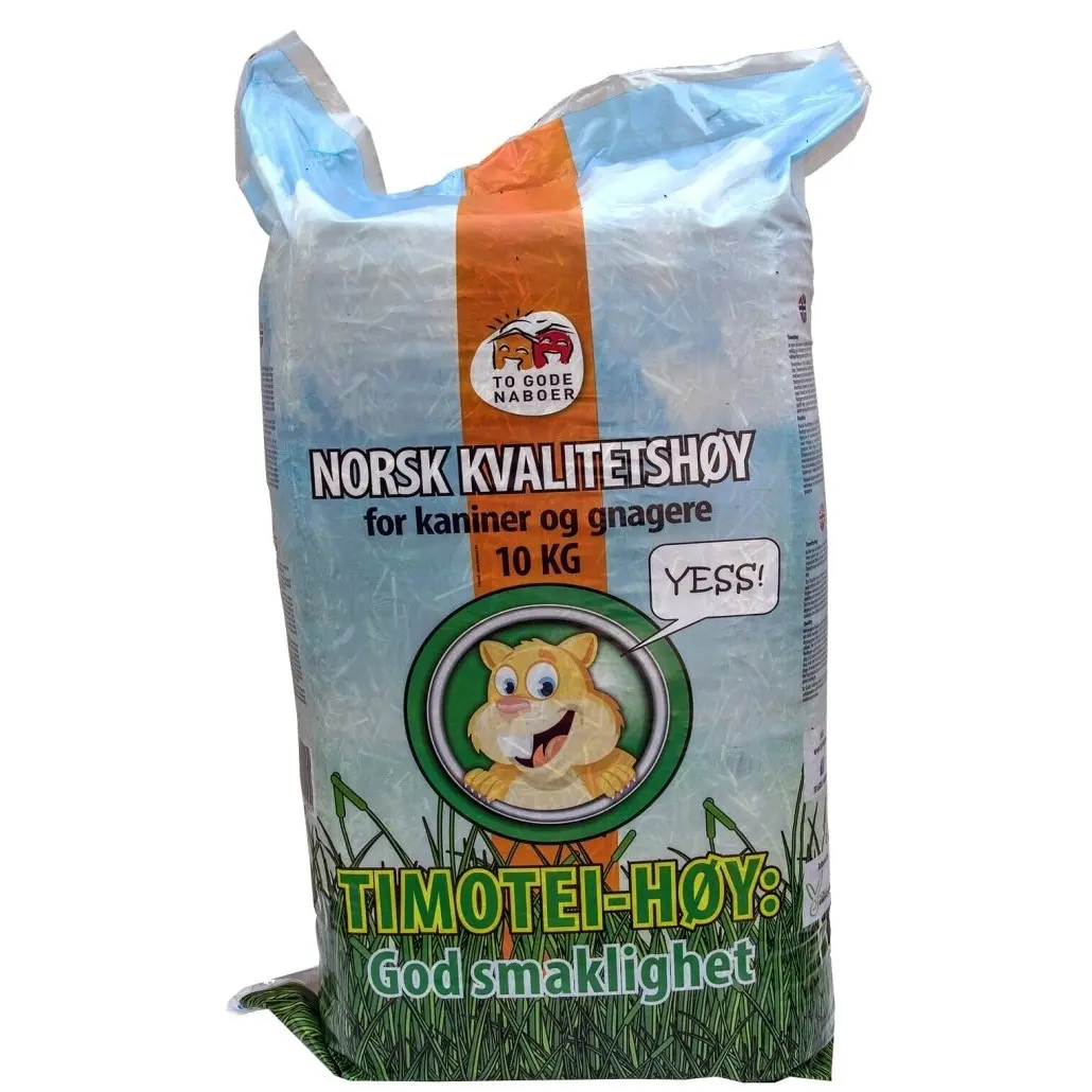 To Gode Naboer Timotei Norsk kvalitetshøy 10kg - Gnagerbutikken.no