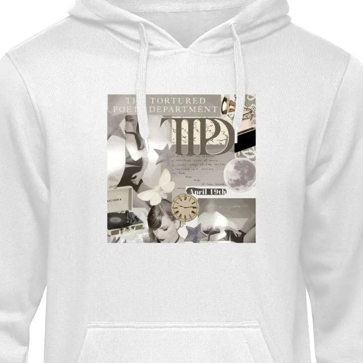 Klassisk Hettegenser | Hettegenser for Voksne Hvit Liten Taylor Swift Taylor Swift Hvit Liten