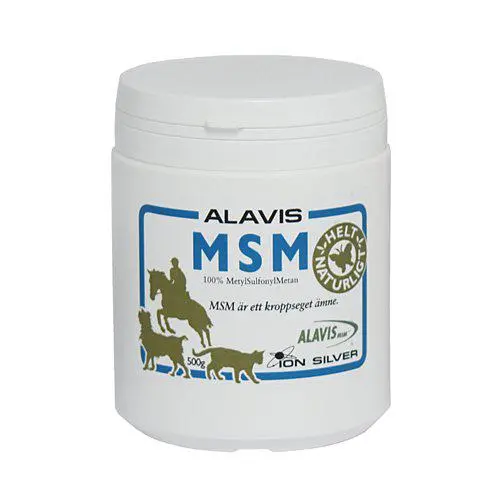 MSM (Metylsulfonylmetan) Kosttilskudd Alavis 500g - Hund i Norge