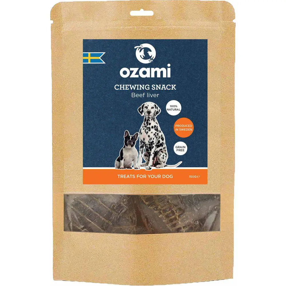 Ozami Premium Beef Liver Hundesnacks Storfe 150g - Hund i Norge