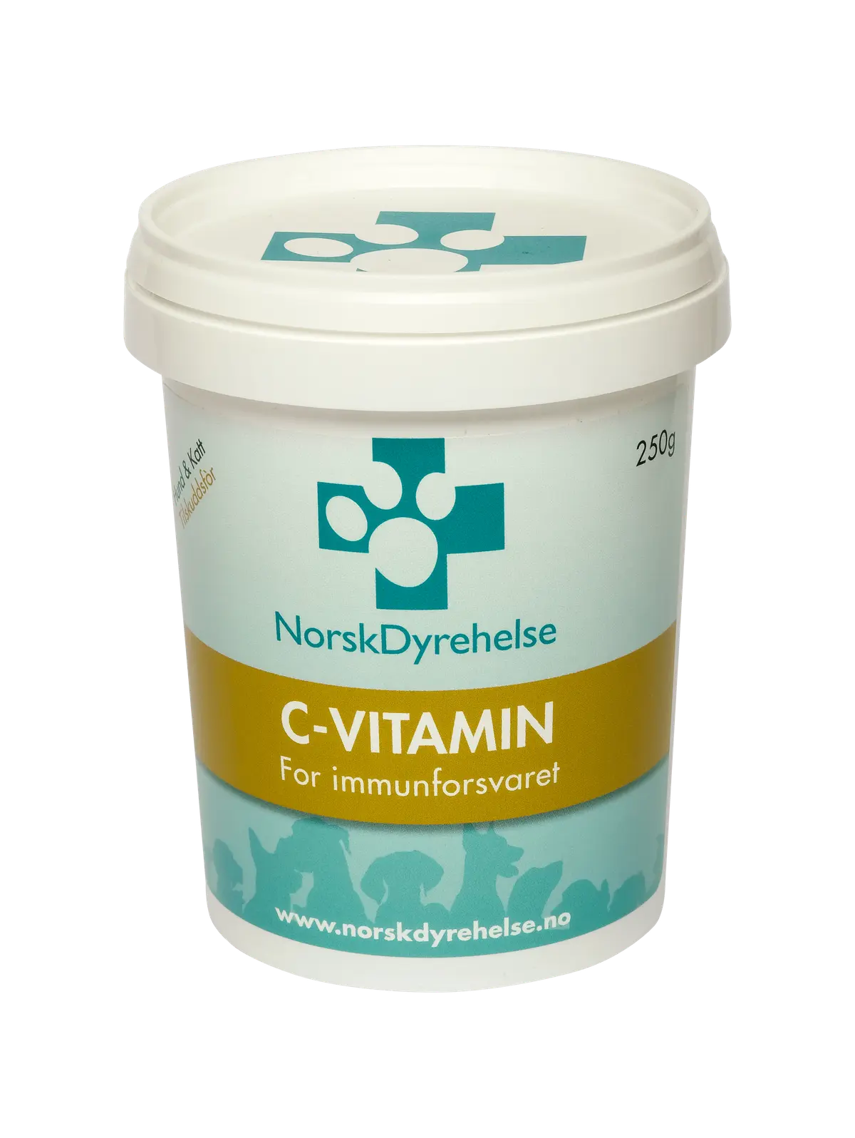 Norsk Dyrehelse C-Vitamin Kosttilskudd Hund og Katt 250 gr - Hund i Norge