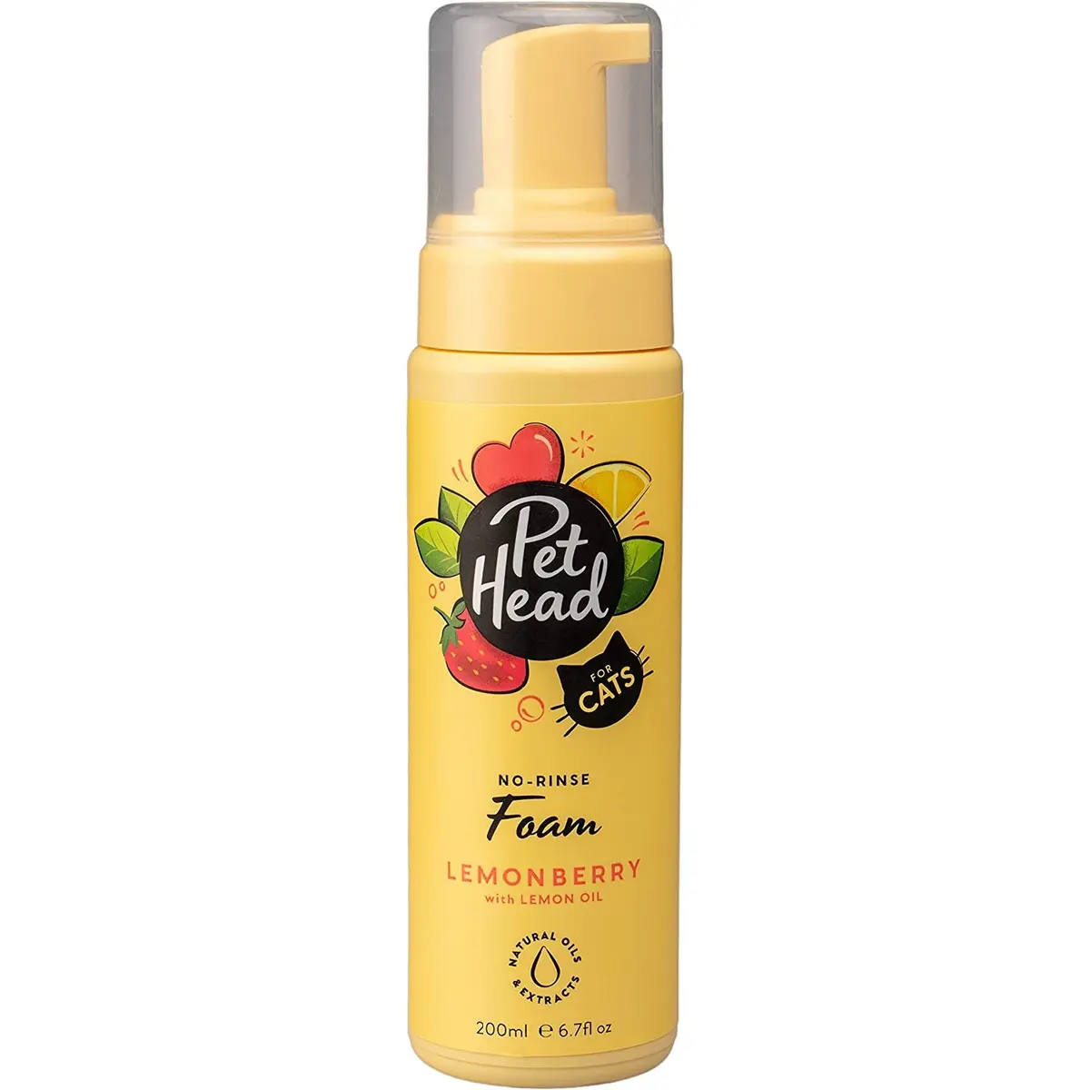 Pet Head Lemonberry Quick Fix No Rinse Foam Vaskeskum - Hund i Norge