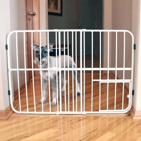 Carlson grind justerbar 61x66cm høyde 107cm med kattedør - Hund i Norge