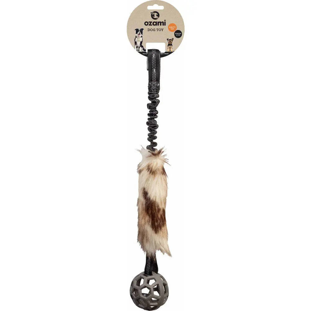 Ozami Play-n-Tug Hundeleke Fuskepels Ball 65 cm - Hund i Norge