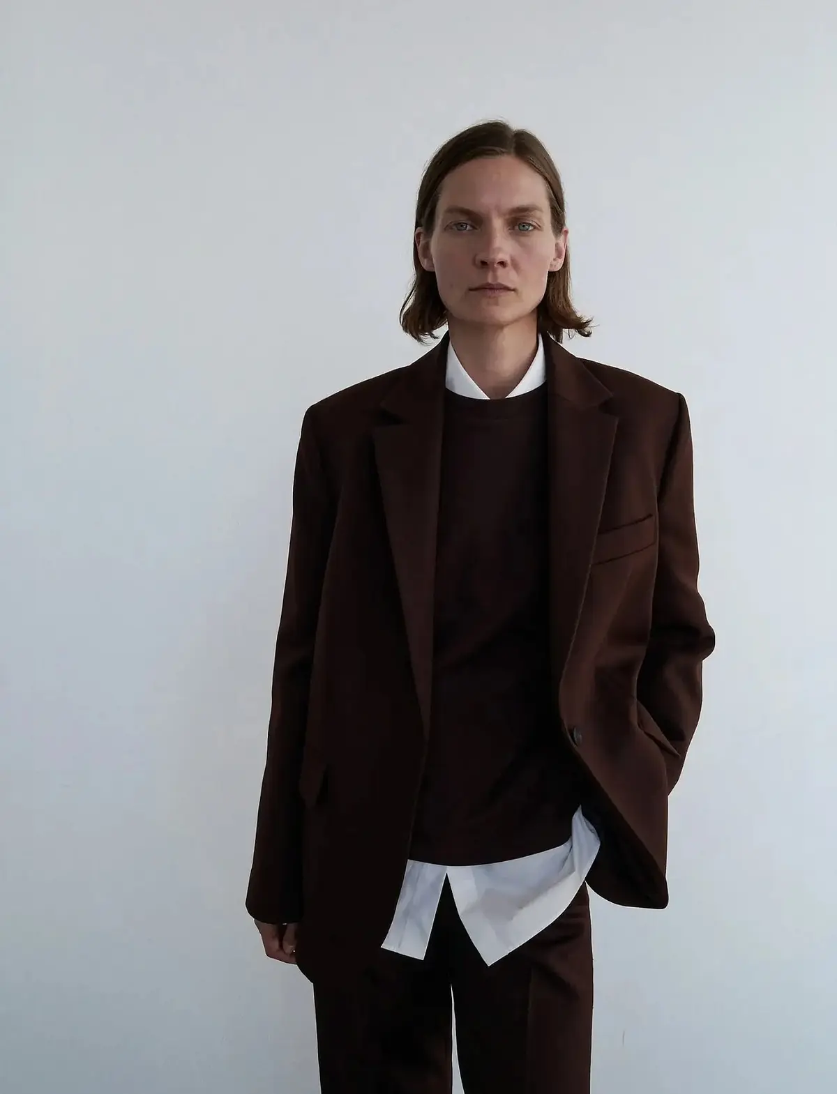 100% wool suit jacket