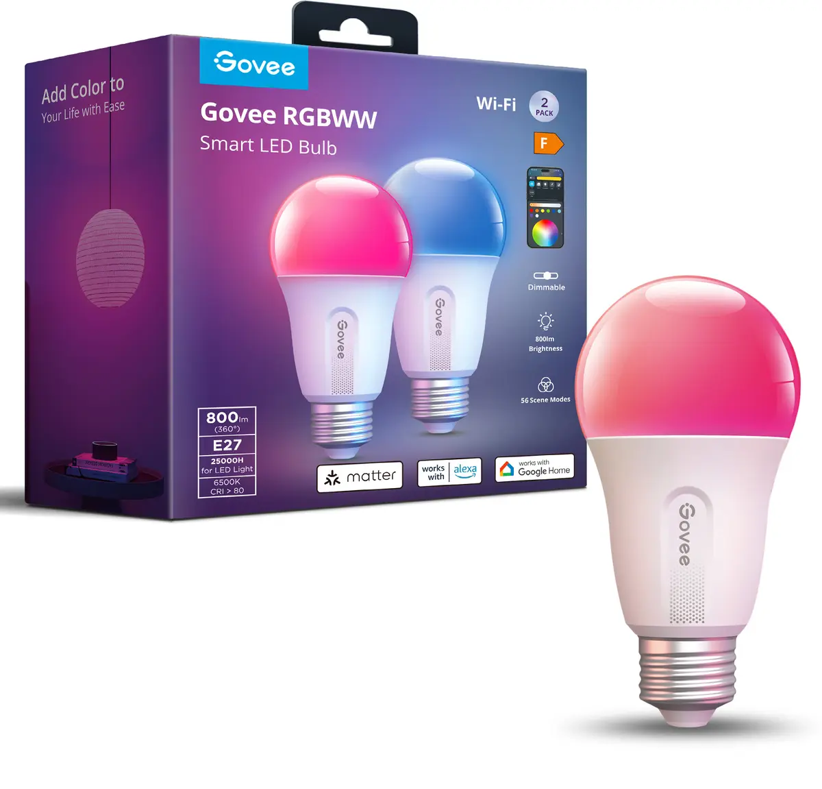 Govee Govee WIFI Bluetooth Smart Light Bulb