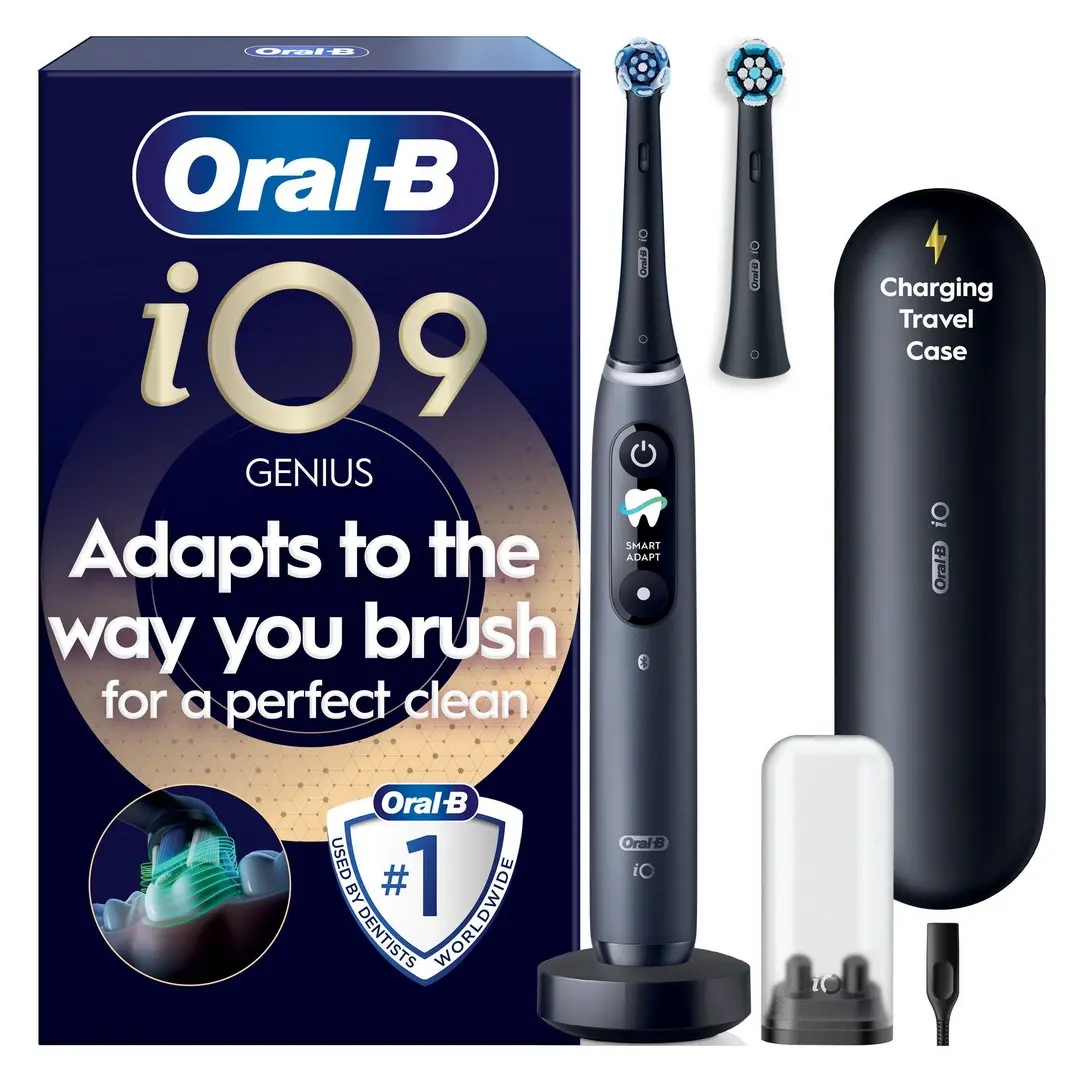 Oral-B iO9 Black Onyx, Charging Travel Case, Tr