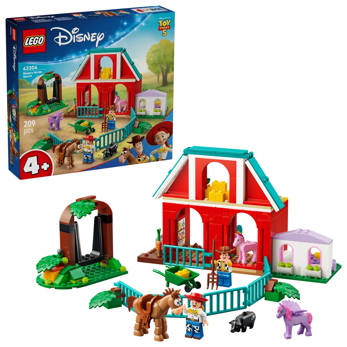 LEGO Disney Pixar Blazes hestegård 43304