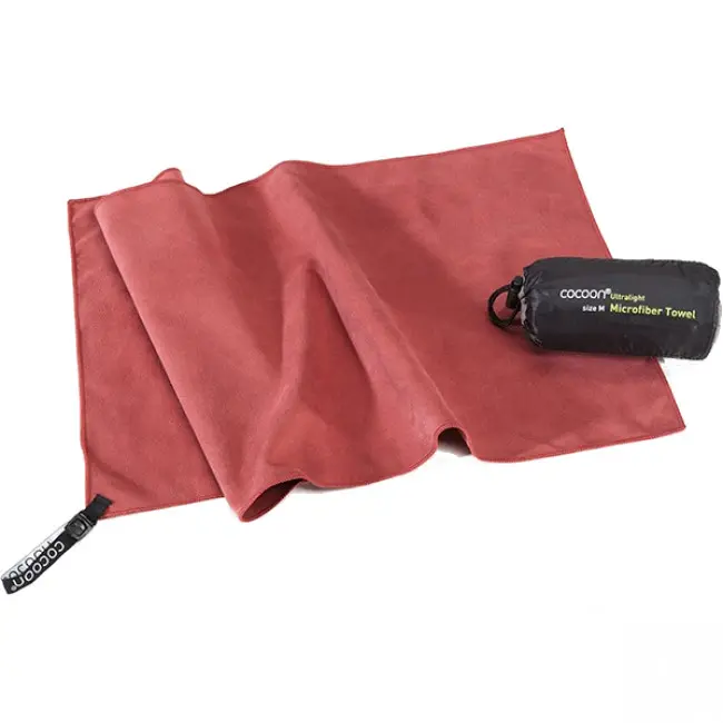 Cocoon Towel Ultralight, Microfiber Håndkle, marsala rød