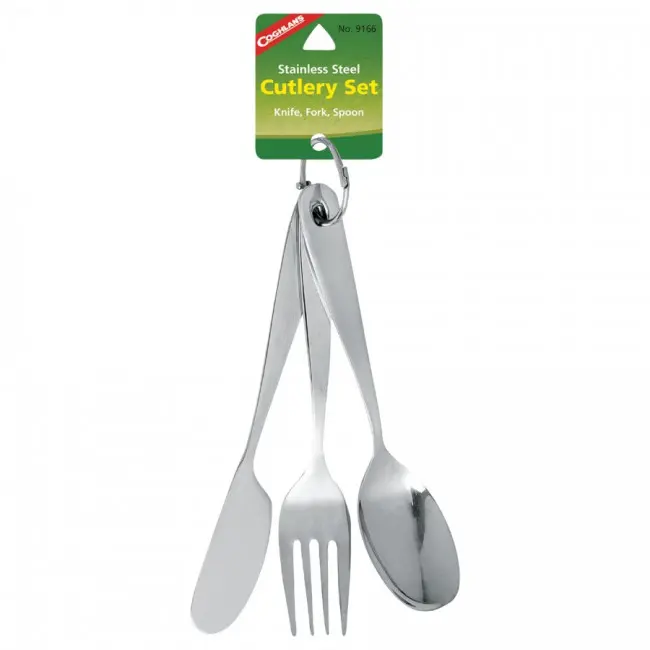Coghlans Stainless Steel Cutlery Set, bestikk