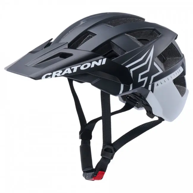 Cratoni Allset Pro, sykkelhjelm, matt sort/hvit
