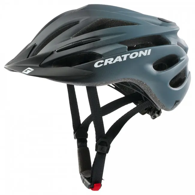 Cratoni Pacer JR, sykkelhjelm, matt sort/grå