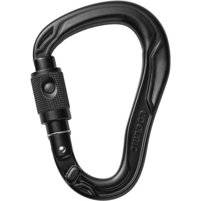 Edelrid HMS Bullet PermaLock Karabinkrok, svart