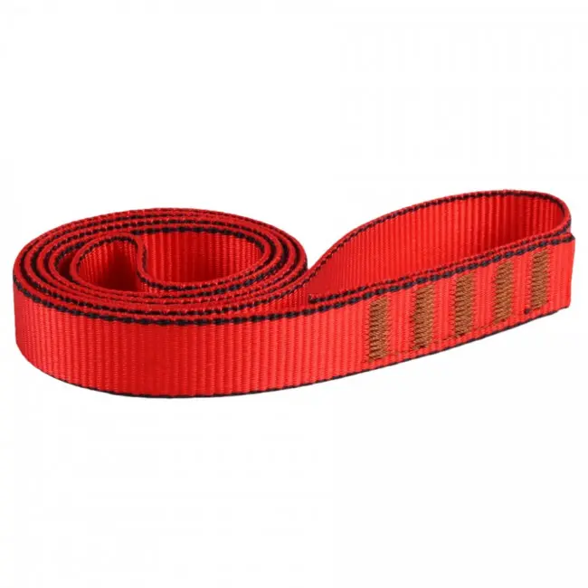 Edelweiss Sling Flat 18MM X5, klatreslynge, rød