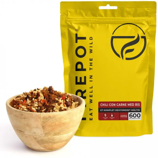 Firepot Chili con Carne med Ris, frysetørket mat, Reg
