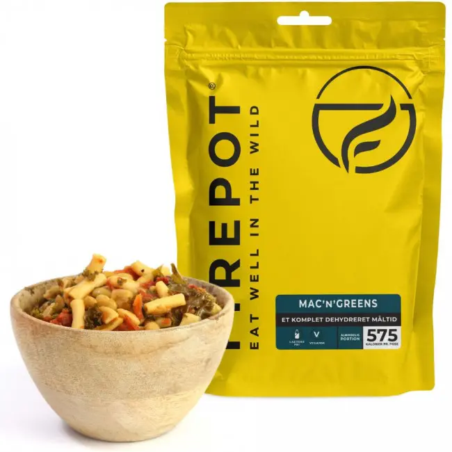 Firepot Mac'n'Greens, frysetørket mat, Reg