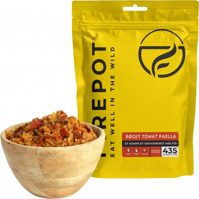 Firepot Røkt Tomat Paella, frysetørket mat, Reg