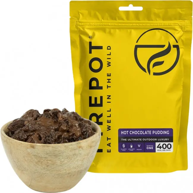 Firepot Varm Sjokoladepudding, frysetørket mat, Reg