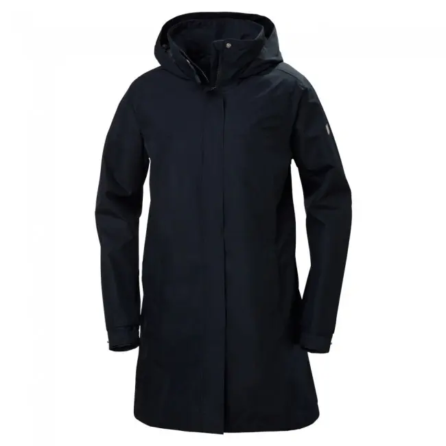 Helly Hansen Aden Long Regnkåpe, Dame, Navy