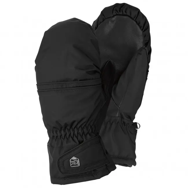 Hestra Primaloft Leather Skivotter, Dame, Black