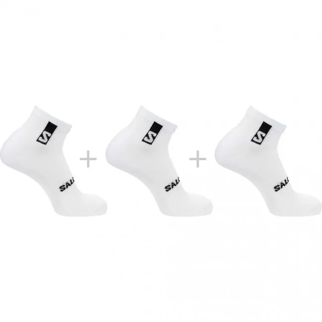 Salomon Everyday Ankle 3-Pack, Løpesokker, white/white