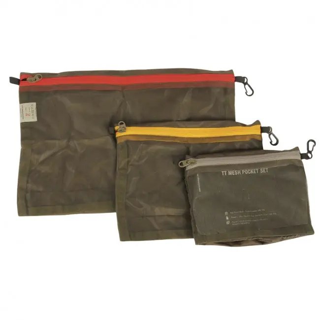 Tasmanian Tiger Mesh Pocket Set, lommesett, oliven