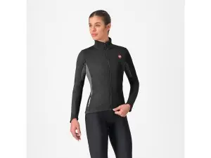 Castelli Entrata 2 cykeljakke light black/dark gray dame