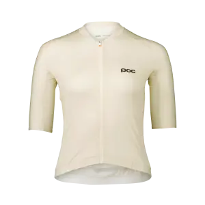 POC W's Pristine Kortermet Sykkeltrøye i Okenite Off-White