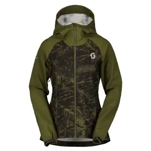 SCOTT Trail Storm Waterproof Jakke Sort/Grangrønn til Kvinner