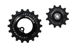 Tripeak Oversized trinsehjul Jetstream pro keramiske lagre Shimano R70XX, R80XX 12T/18T svart