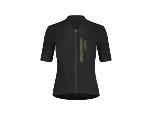 Bioracer Icon gravel sykkeltrøye korte ermer black/olive green dame