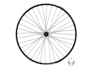 Force Classic forhjul 28" felgbremser 36 eiker