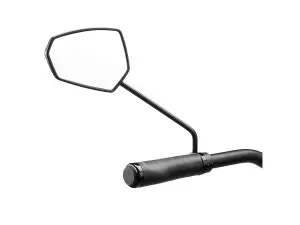 Ergotec M-77L speil lang plast/stål venstre sort